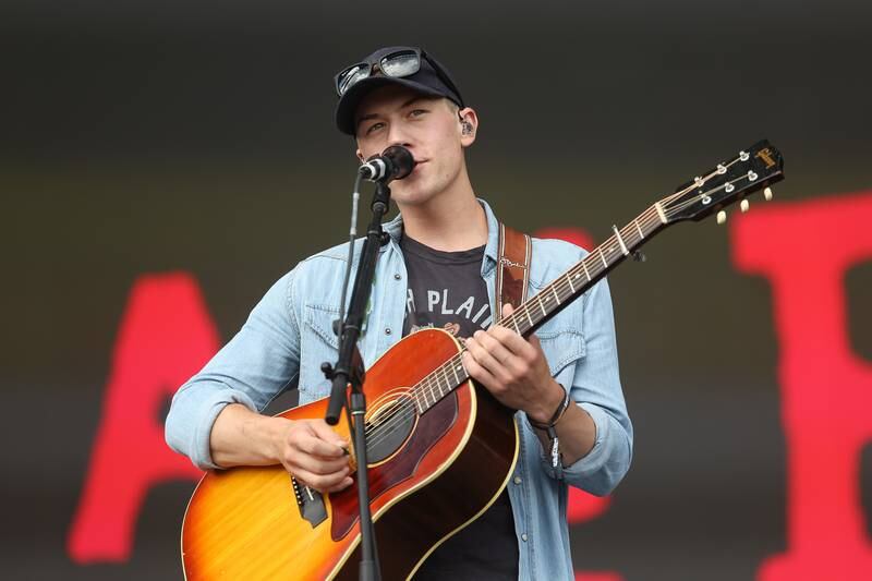 Sam Barber performs at Lollapalooza on Aug. 1, 2024 in Chicago.