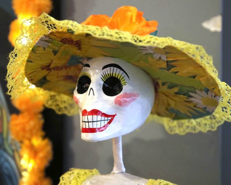 The community ofrenda Tuesday, Oct. 31, 2023, that is set up at El Jimador Mexican Grill in DeKalb. DeKalb will be hosting a Day of the Dead "Celebration of Life" Saturday, Nov. 4.
