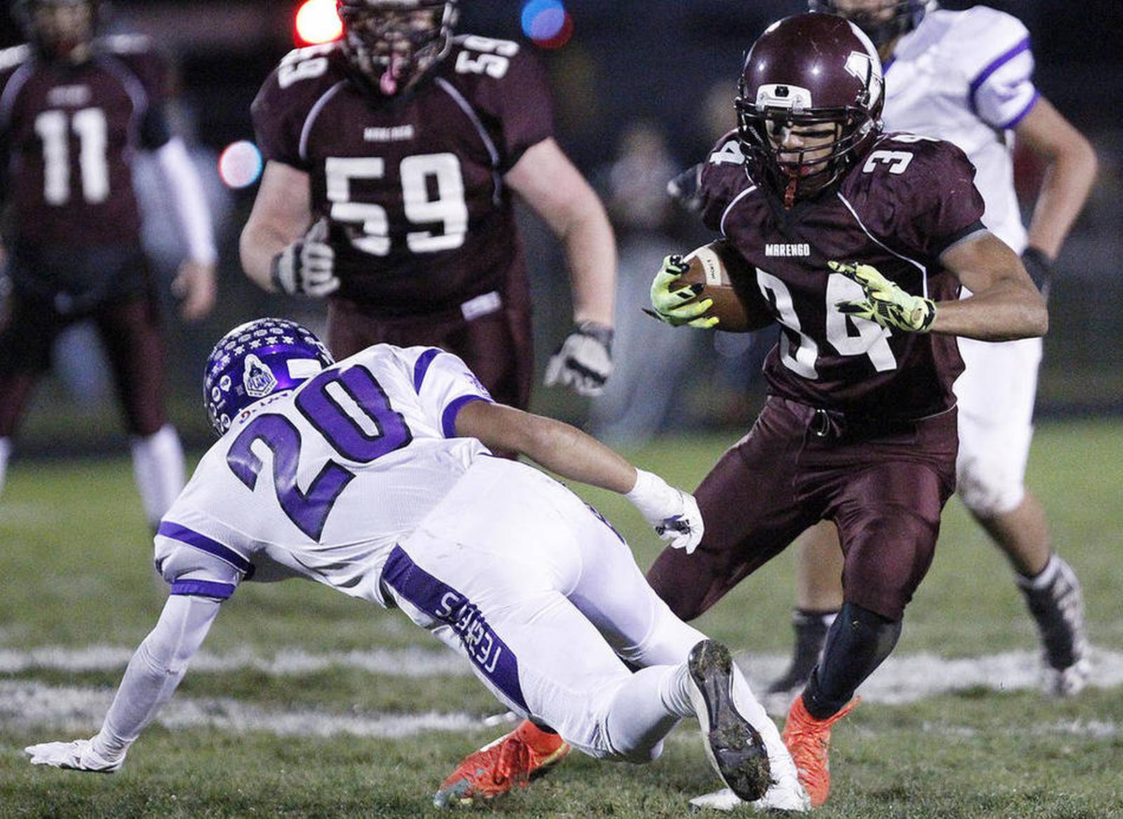 High school football Marengo set to face toughest opponent yet in