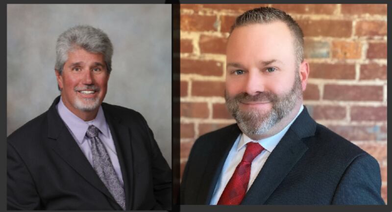 (From left) Democrat Charles “Chuck” Rose and Republican Riley Oncken are both seeking the office of DeKalb County State's Attorney in the November 2024 election. (Photos provided by Rose and Oncken campaigns)