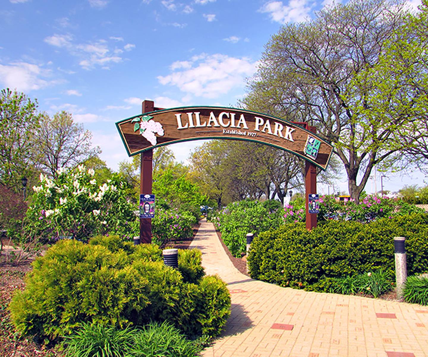 Lilacia Park in downtown Lombard features more than 700 lilac shrubs. It was added to the National Register of Historic Places in 2019.