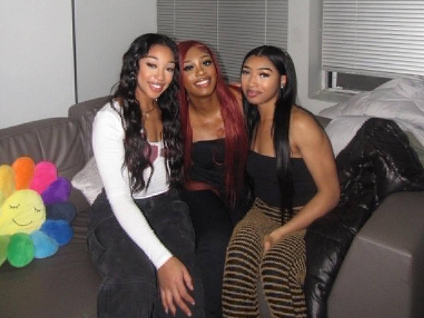 (From left): Friends Sariyah Watson, Raven Meeks and Heaven Williams pose together in this undated photo. The young women, now adults, grew up together in DeKalb. Watson and Williams were killed while driving together in a crash after the car they were driving was struck by a second vehicle going the wrong way on Interstate 88 near Aurora on May 10, 2026.
