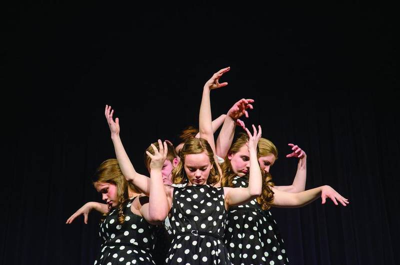 Members of Sterling High Schools' group interpretation team perform "Benny and Joon," Tuesday evening at the Centennial Auditorium. The school's drama and group interpretation teams will compete this weekend at the state tournament in Springfield.