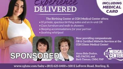 Compassionate Midwife Services Now Available at CGH Medical Center in Dixon
