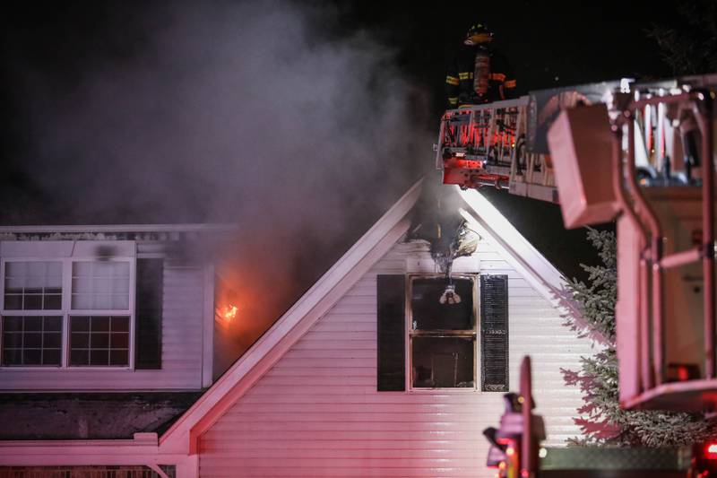 The Crystal Lake Fire Rescue Department responded Saturday, Feb. 25, 2023, to a fire at 1315 Amberwood Drive in Crystal Lake.