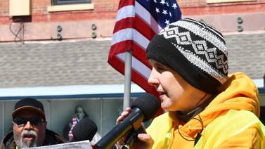 Pledge at No Kings Rally in Oregon, Illinois