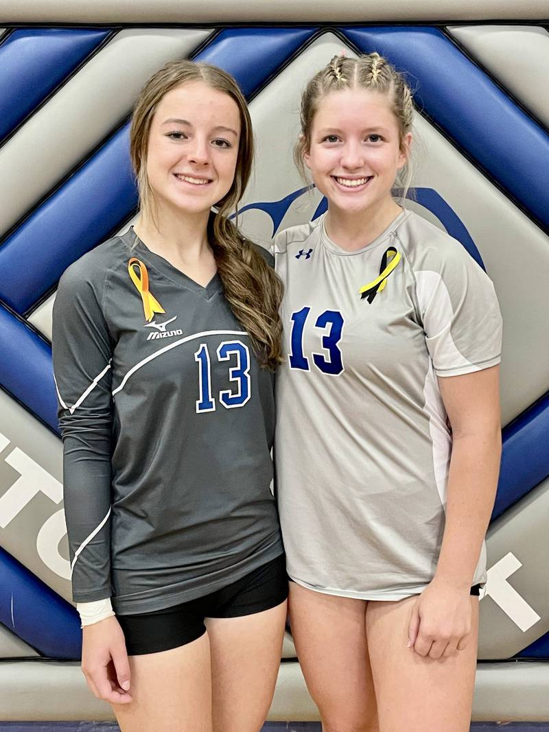 Princeton freshman Bella Clevinger (left) and junior Kelsea Klingenberg are both cancer survivors. Clevinger developed leukemia at age 3, Klingenberg had melanoma at 12.