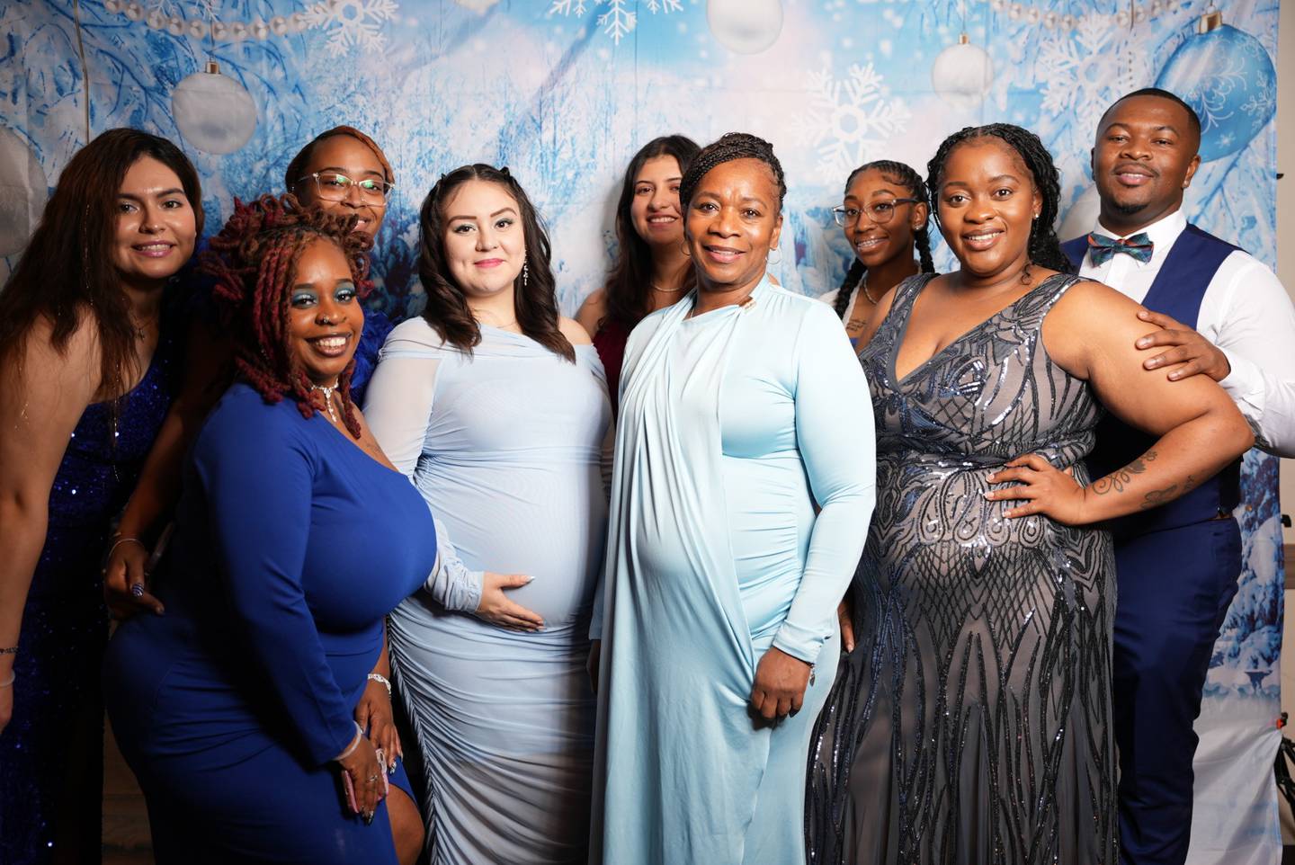 Children’s Road To Success Daycare in Crest Hill held its inaugural “Preschool Program Showcase and Winter Ball” on Dec. 12 at The Royal Palace Event Centre in Joliet. Pictured are staff members from Direct Thy Staff early childhood center, who also attended the event.