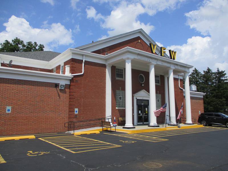 The Cantigny Post 367 VFW hall in Joliet seen Sunday, July 18, 2021, the day after a man was fatally shot in the parking lot.