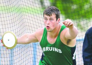 St. Bede's John Barnes has eyes on the IHSA 1A State discus title. He is seeded No. 1 with a throw of 184-3, the second ranked all-time throw in Bureau County history.