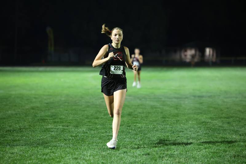 Bradley-Bourbonnais' comes in third during the All-City cross country meet at Bishop McNamara on Wednesday, Sept. 17, 2025.