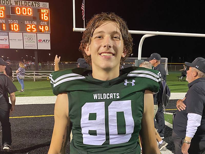 James Kulekowskis' leaping 28-yard catch was a key play Thursday night in Plainfield Central's 28-16 win over West Aurora.