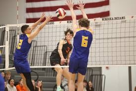 Photos: Joliet Central visits Minooka for boys volleyball