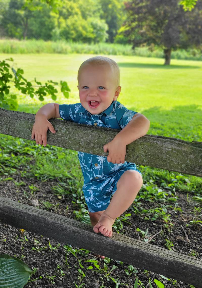 Parker Mallery, 15-month old son of Rich and Michelle Mallery of Tiskilwa.