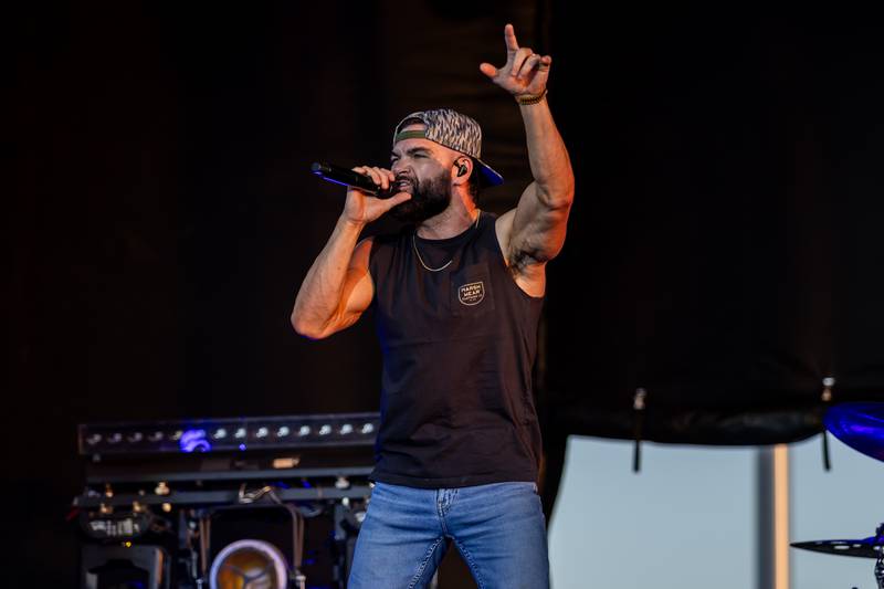 Dylan Scott performs at Busey Bank Field at Joliet Memorial Stadium during Taste of Joliet on June 21, 2025.