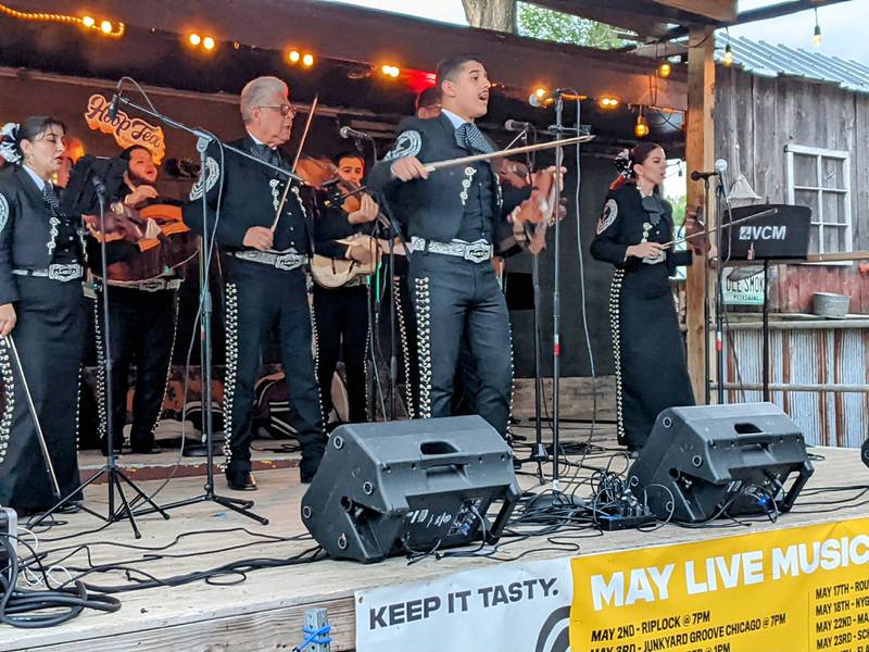 The band Mariachi Ameca performed May 22 at the Southbank Original BBQ Stage at the Yorkville Parks and Recreation Department's Margaritas en Mayo fiesta in downtown Yorkville.