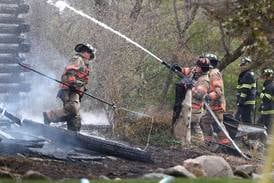 Photos: Fire decimates building in Shabbona