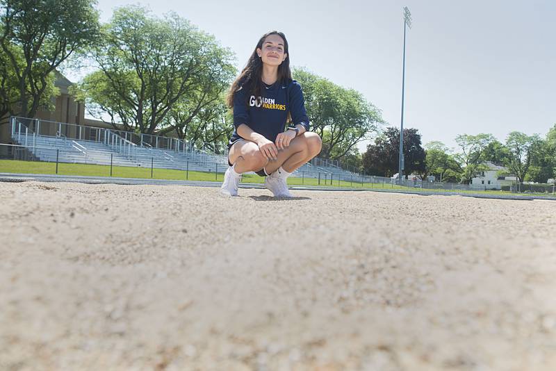 Alice Sotelo of Sterling, who won the state 2A triple jump, is SVM’s girl track athlete of the year.