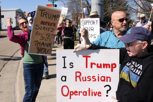Photos: Group gathers at courthouse to protest budget cuts to Department of Veterans Affairs
