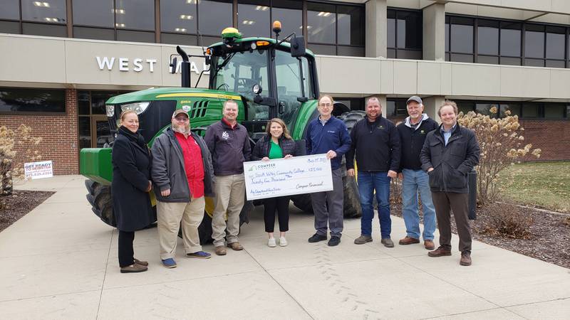 Pictured (left to right): Chris Pilling, Dr. Michael Selover, Kevin Larsen, Jessica Schneider, Dave Abele, Cory Folk, Jonathan Koch, and Josh West.