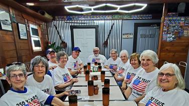 Senior dining group shows support for Flagg Township Museum’s 250th anniversary initiative