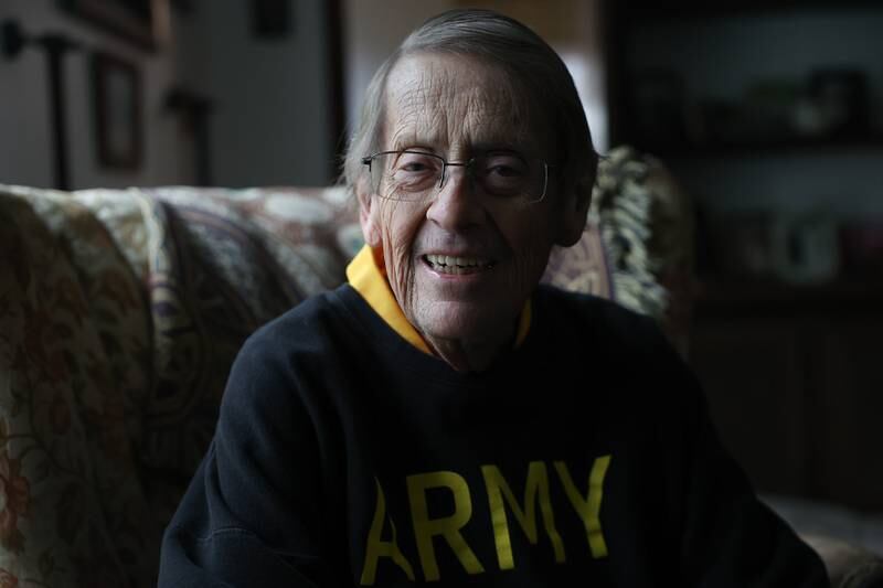 Bob Smith, a veteran of the Army, poses for a photo in his home on Friday, Oct. 6, 2023 in Joliet.