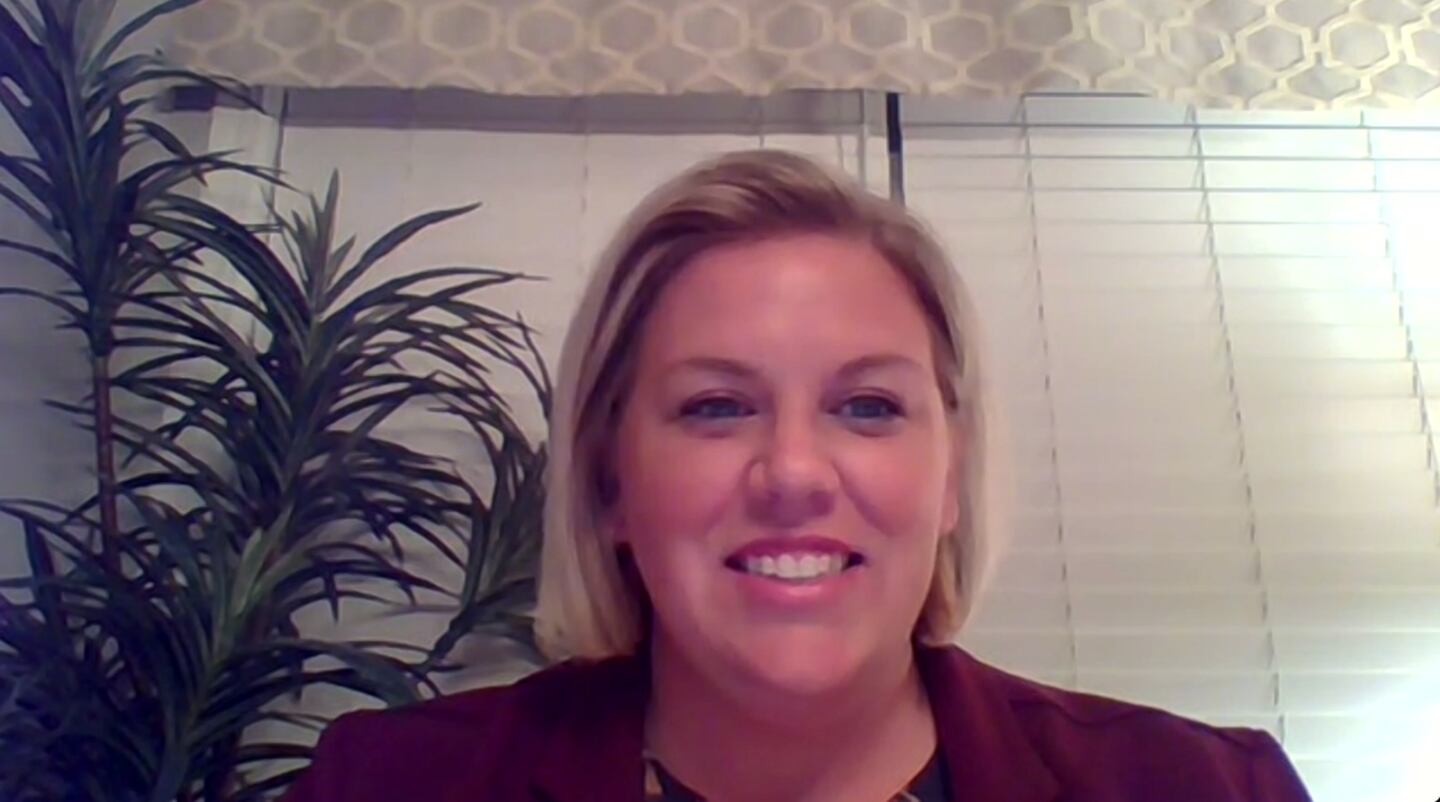 Tasha Sims, R-Kingston, is seen Oct. 12, 2022 participating in a virtual election forum. She is running for DeKalb County clerk and recorder in the Nov. 3 election.