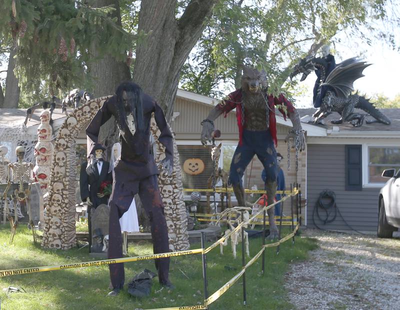 This home has many Halloween characters and decorations and is located in the 1400 block of Shaft Street on Tuesday, Oct. 10, 2023 in Streator.