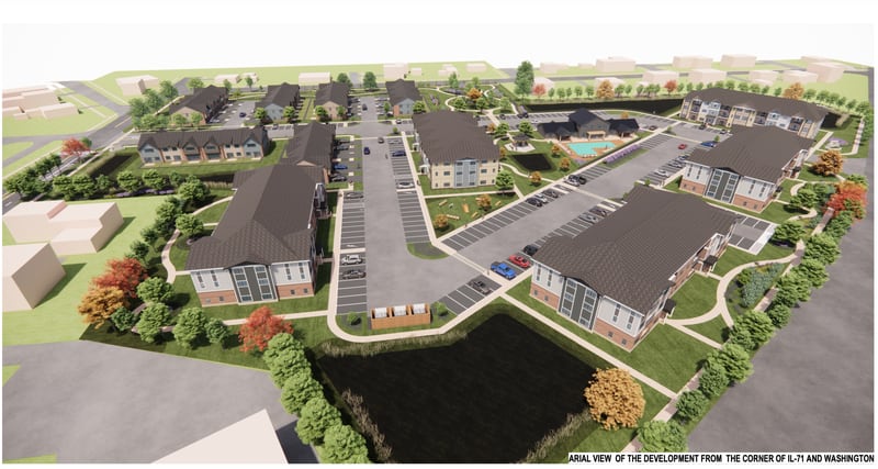 A developer has scaled back its plans for the former Traughber Junior High School property after Oswego village trustees in October voiced concerns about the height and density of the proposed residential development.