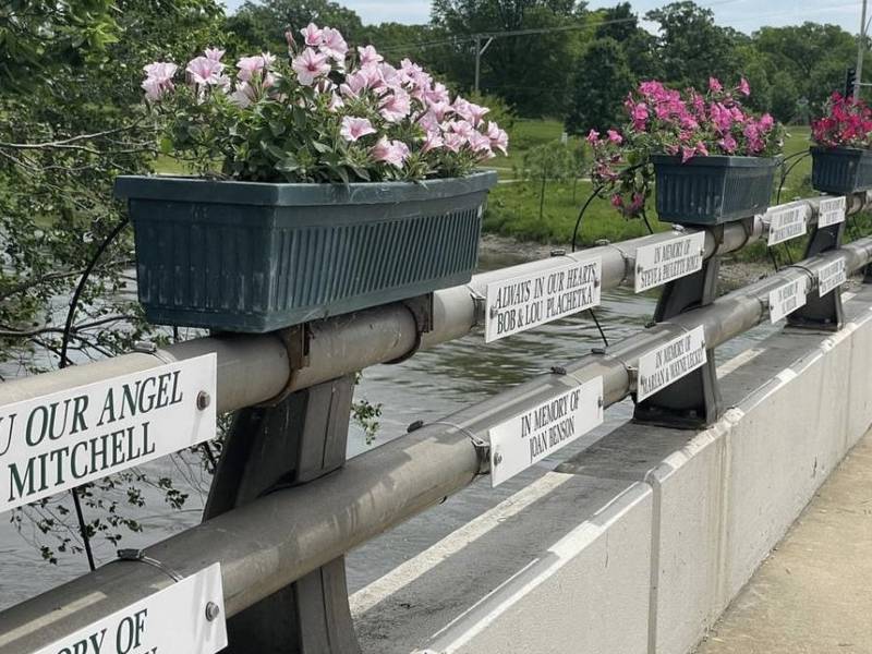 Honor a loved one with sign on Montgomery bridge