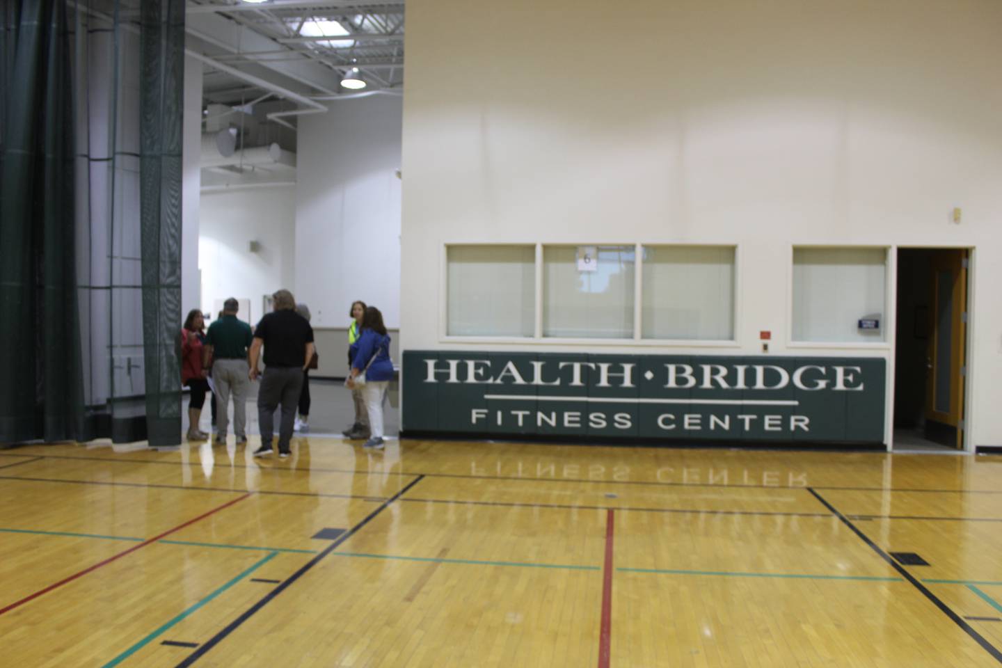 Crystal Lake Park District board members and staff tour the Northwestern Medicine Health and Fitness Center that closed in 2022 on June 13, 2025.