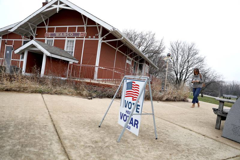 Voting in the Consolidated Election on Tuesday, April 4, 2023 at the Campton Hills Township Community Center.