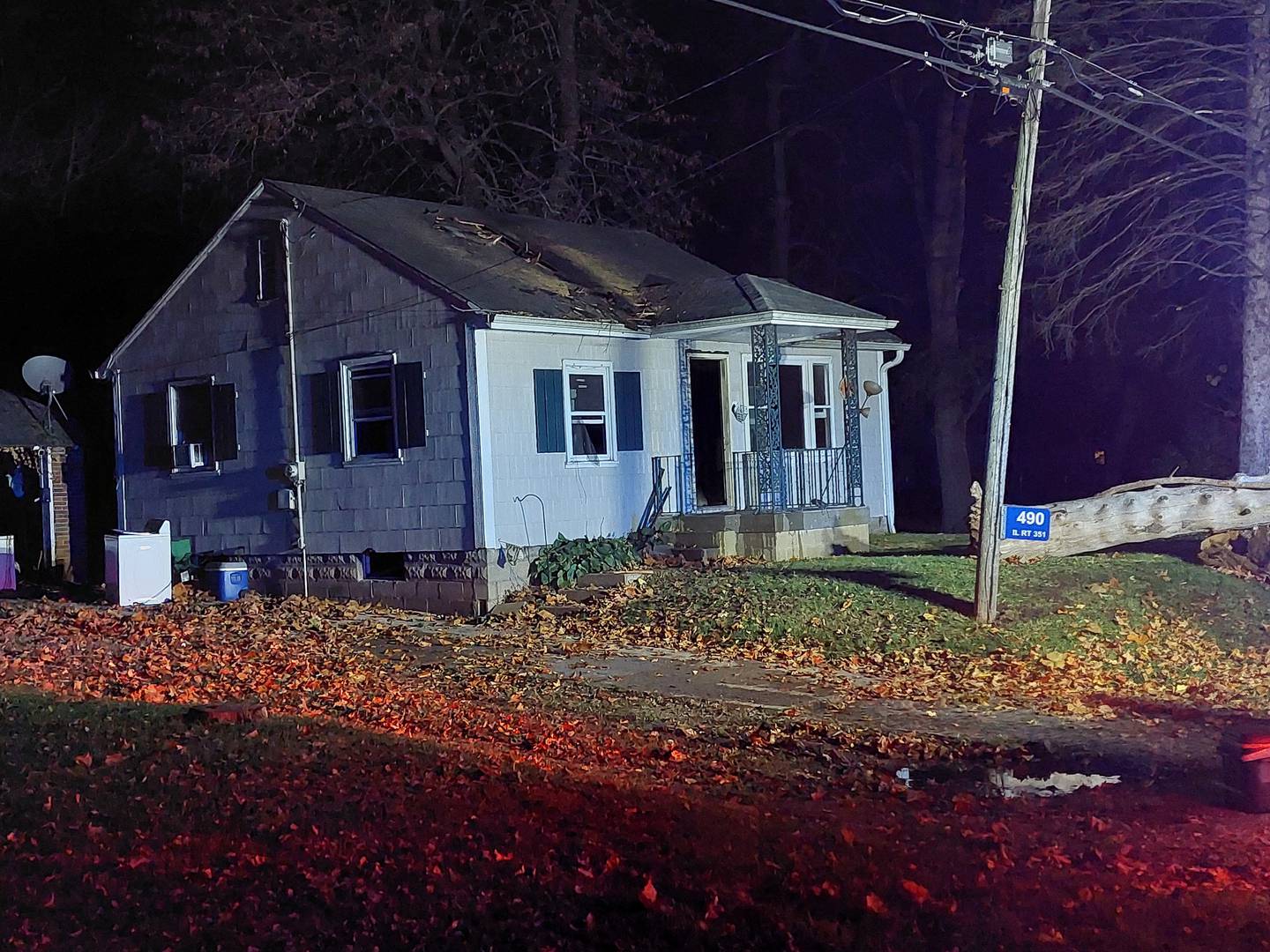 A house in the process of renovation on Route 351 in Jonesville had smoke, fire and water damage Thursday, Nov. 2, 2023, after a fire.