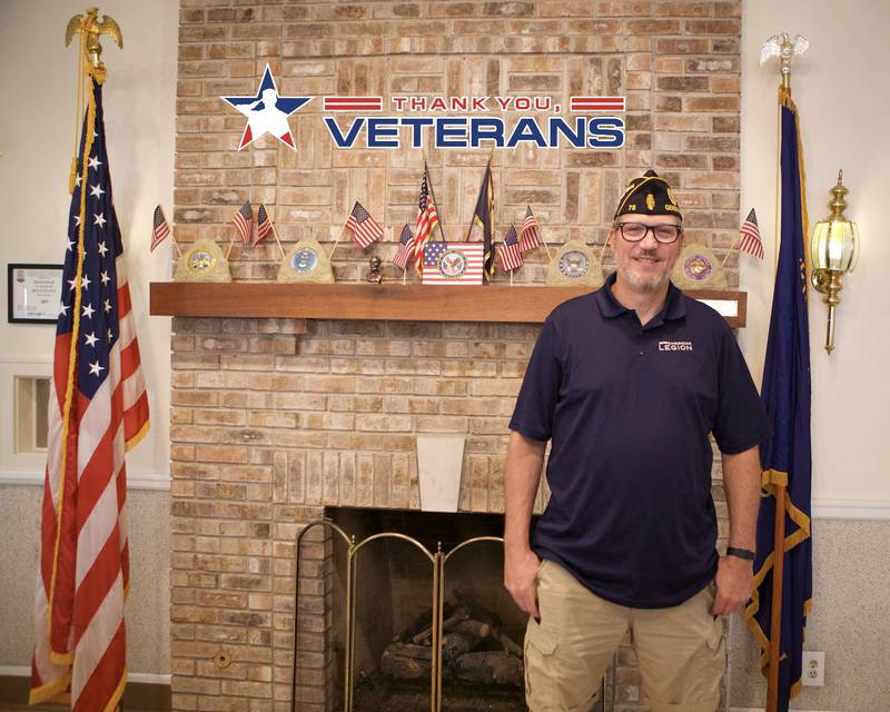 Geneva's American Legion Post 75 Commander Michael Ferrari on Saturday, Oct. 4, 2025, in Geneva.