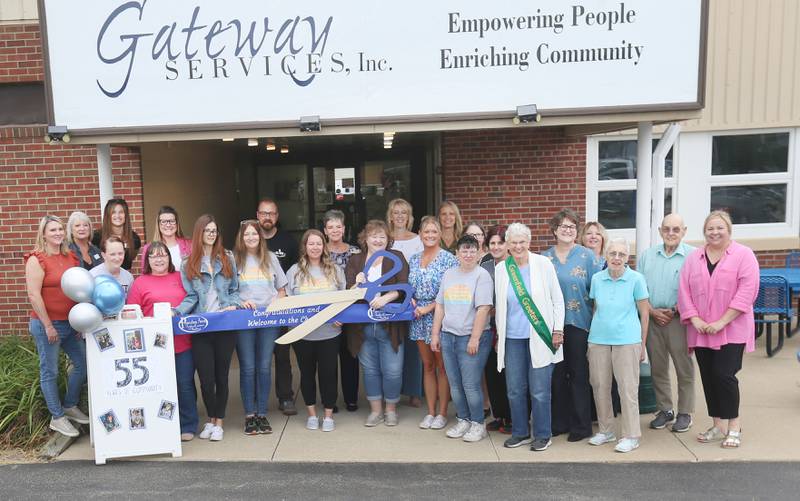 The Princeton Area Chamber of Commerce held a ribbon-cutting ceremony to celebrate Gateway Services ' 55 years of service to the community on Wednesday, Aug. 27, 2025, in Princeton. The event featured a tour of the newly remodeled Ollila Learning Center, meeting with team members and light refreshments.