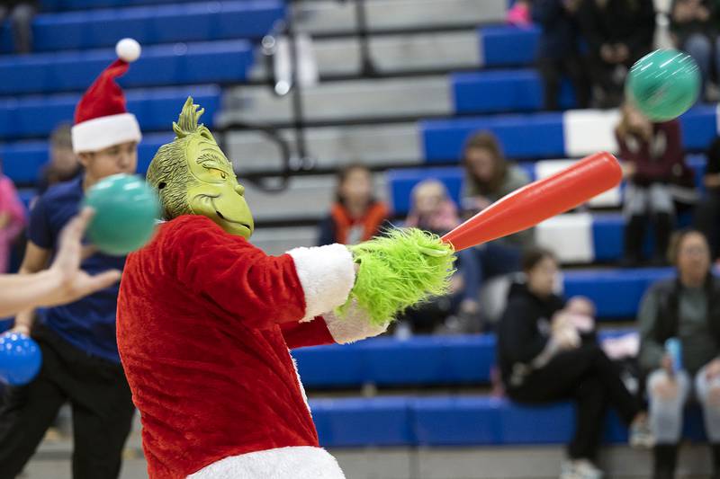 Grinch swats back the barrage of ballistics Saturday, Nov. 23, 2024.