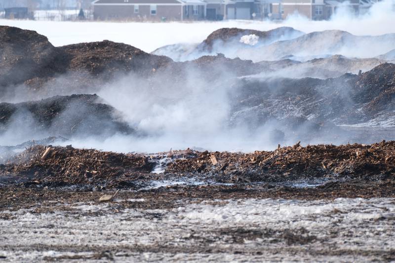 Photos Mulch Fire in New Lenox Shaw Local