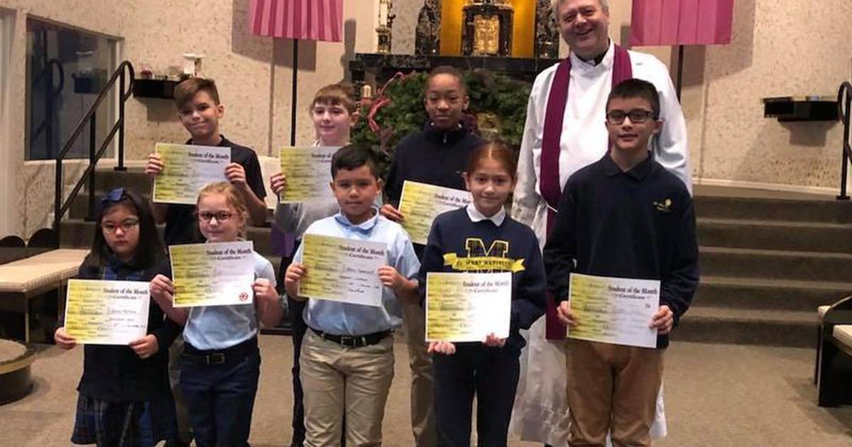 St. Mary Nativity in Joliet announces its November Students of the