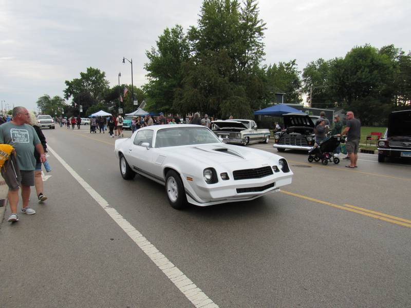 A late 1970s model Chevrolet Camaro Z28 that took part in the Coal City Fall Festival car show.