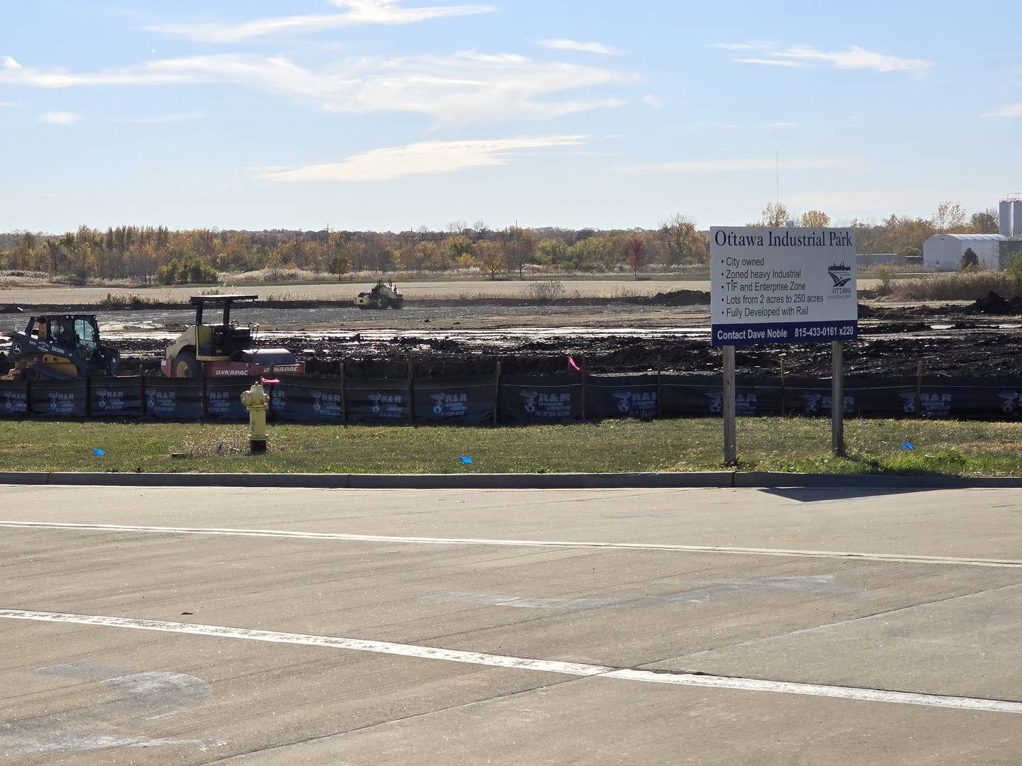 The city of Ottawa announced Thursday the arrival of a new Amazon Last-Mile Delivery Facility, bringing 100 or more jobs, set to be constructed in the Ottawa Industrial Park. Crews were busy at the site Thursday, Oct. 24, 2024.