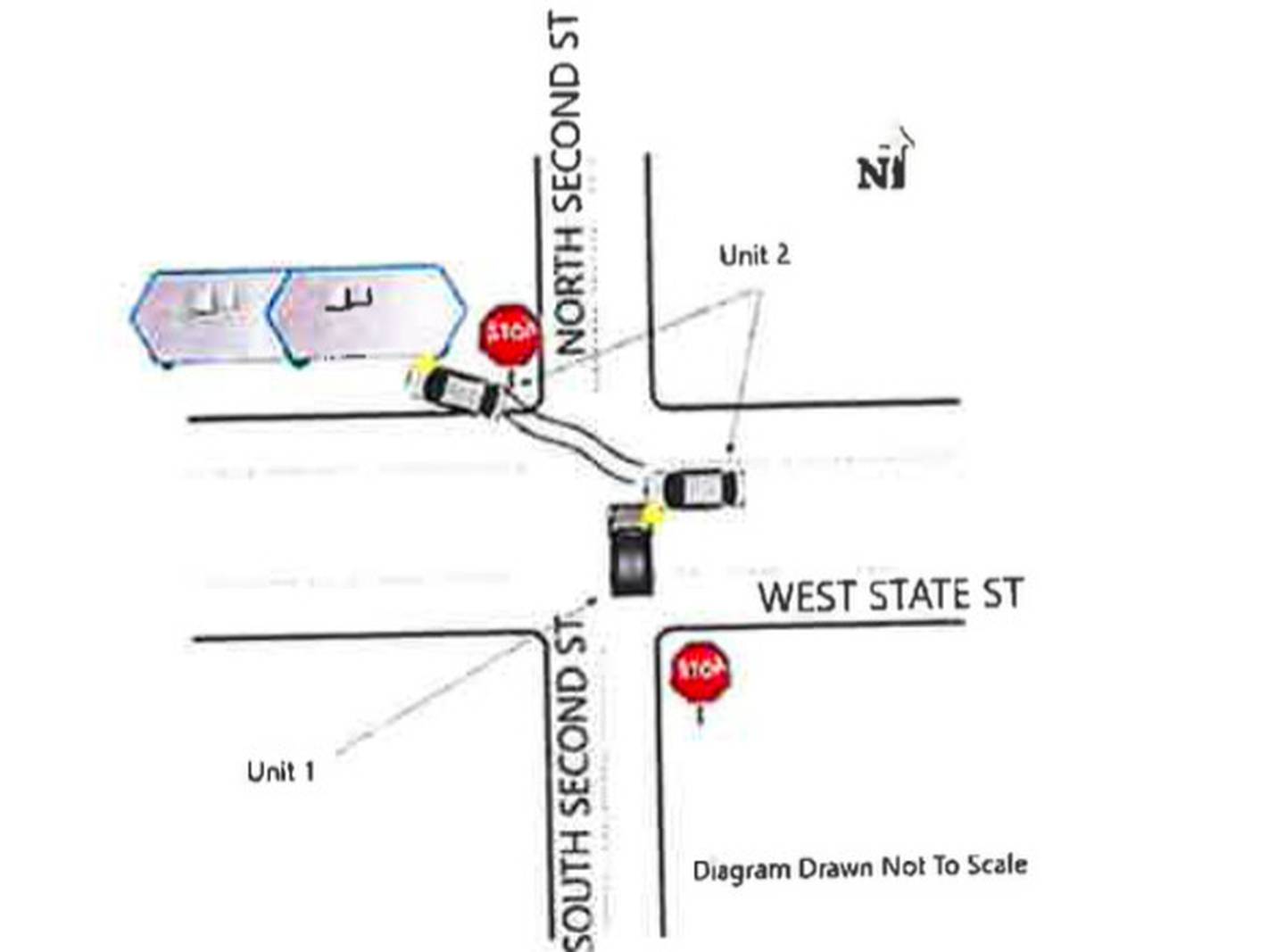 Detail of the crash report when a car crashed into Old Towne Pub and Eatery in Geneva.
