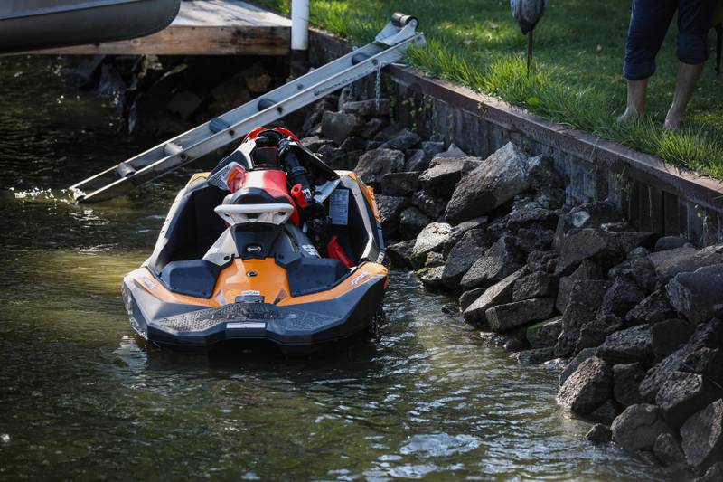 A man was airlifted following a Fox River waverunner crash in Cary Sept. 20, 2024.