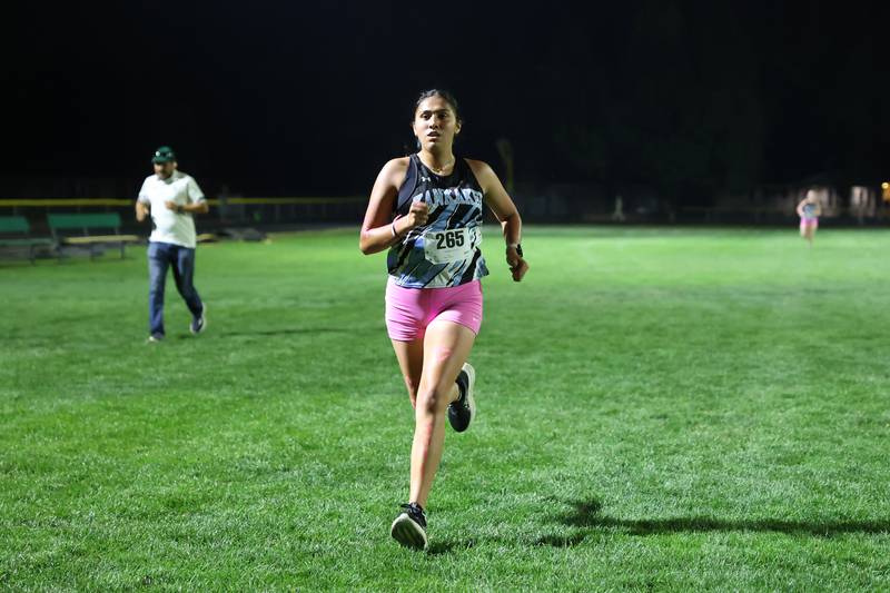 Kankakee's runs during the All-City cross country meet at Bishop McNamara on Wednesday, Sept. 17, 2025.