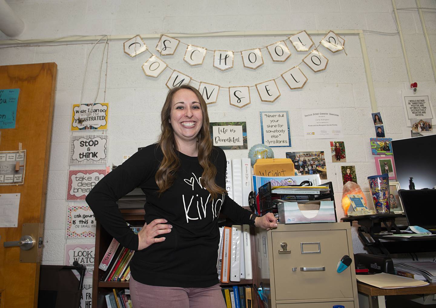 Lincoln School school counselor Carly Rodriguez.
