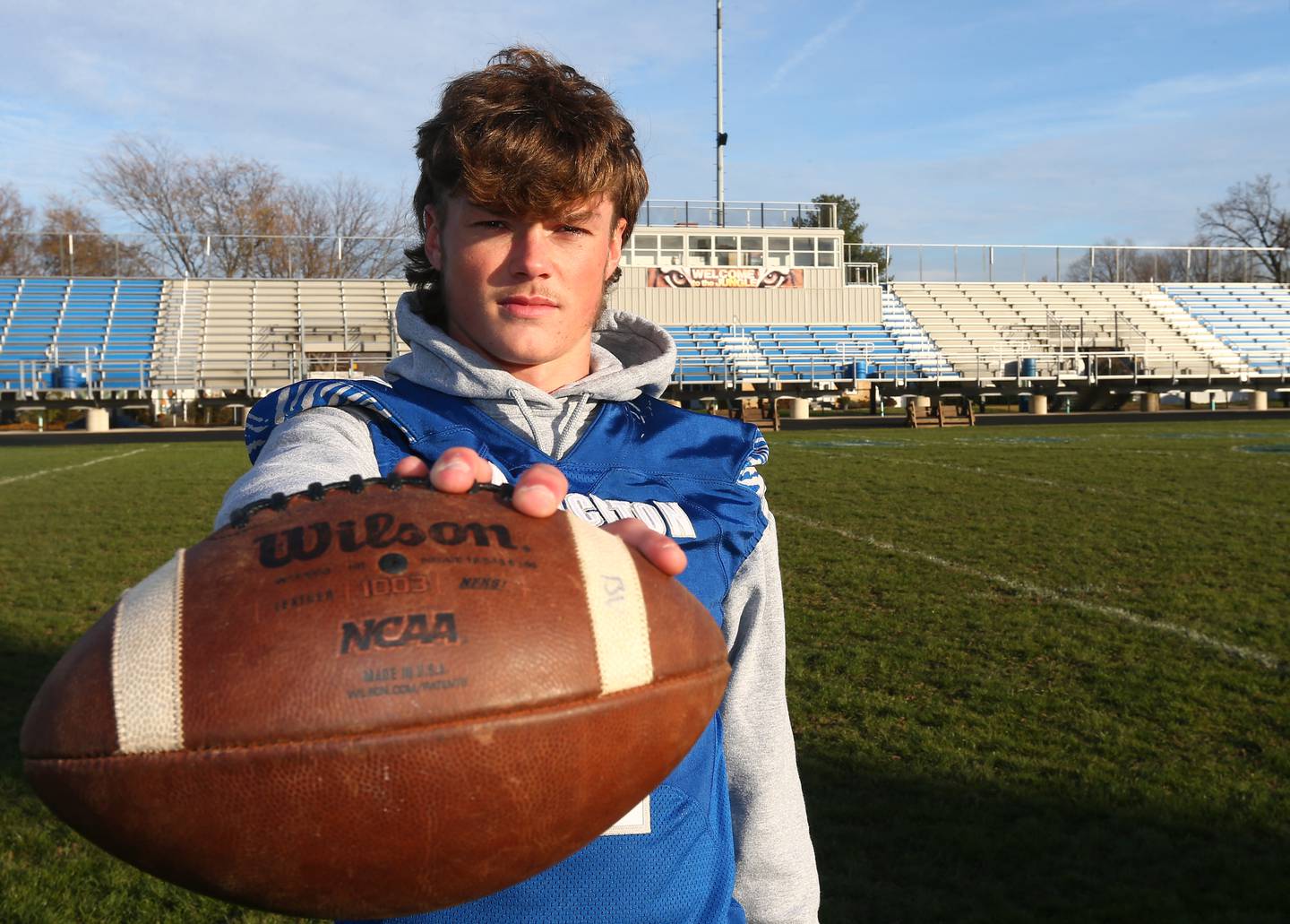 Princeton's Teegan Davis, is the 2021 NewsTribune offensive football player of the year.