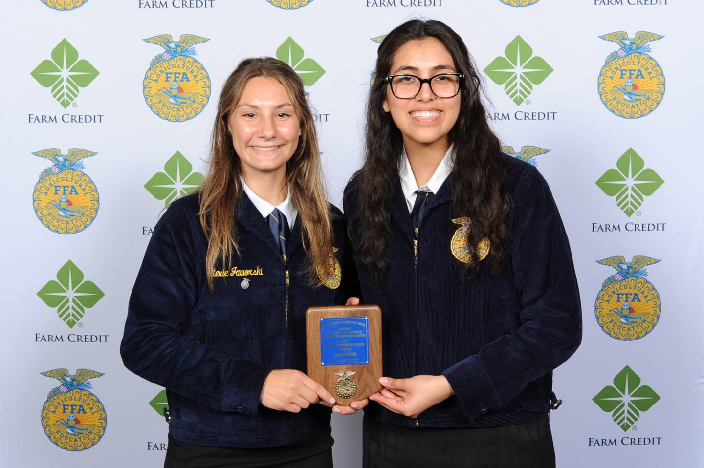 Central High School students Stevie Jaworski and  Alessandra Rosales.