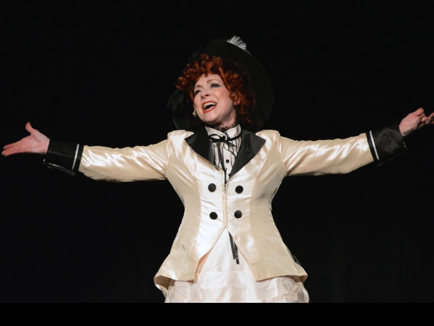 “Hello, Dolly!” is made up of community members, students, and stars Guest Artist and professional actress, Tamra Challacome as Dolly Levi.