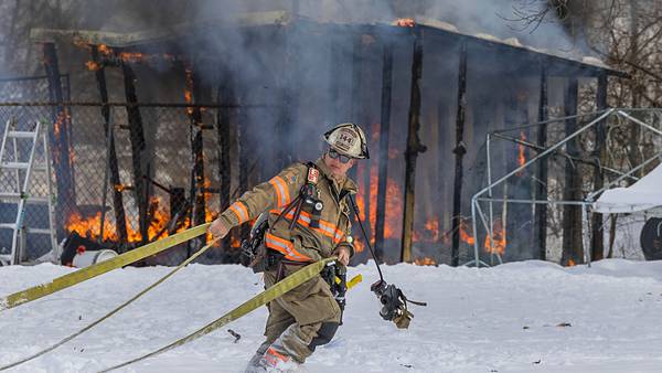 Photos: Dixon firefighters battle blaze at 1558 Joliet Way