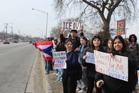 Crystal Lake Central students walk out of class in ICE protest