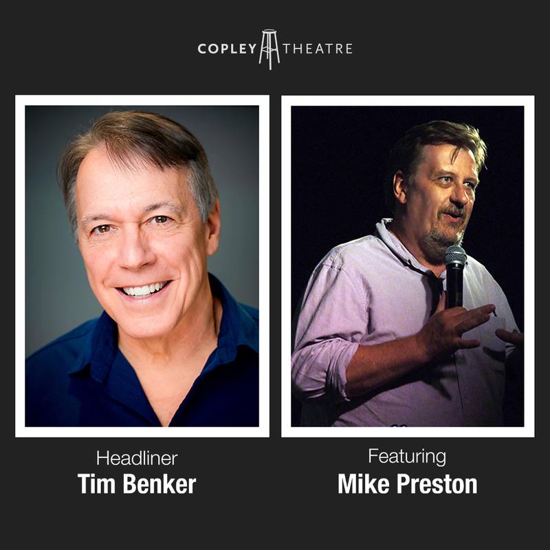 Comedians Tim Benker, Mike Preston and Steve Cochran will perform at the Comedy at Copley series on Nov. 7, 2026.
